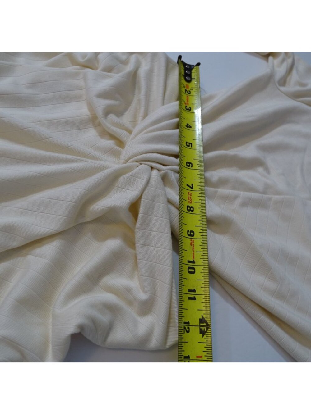 Significant Other Odelia Ivory Long Sleeve Midi Dress Twist Front Women Size 6 - Picture 11 of 14